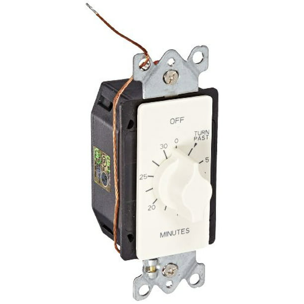 A502HW NSi Industries 2 Hours Timer Length Tork A Series Springwound Auto Off In-Wall Time Switch White 